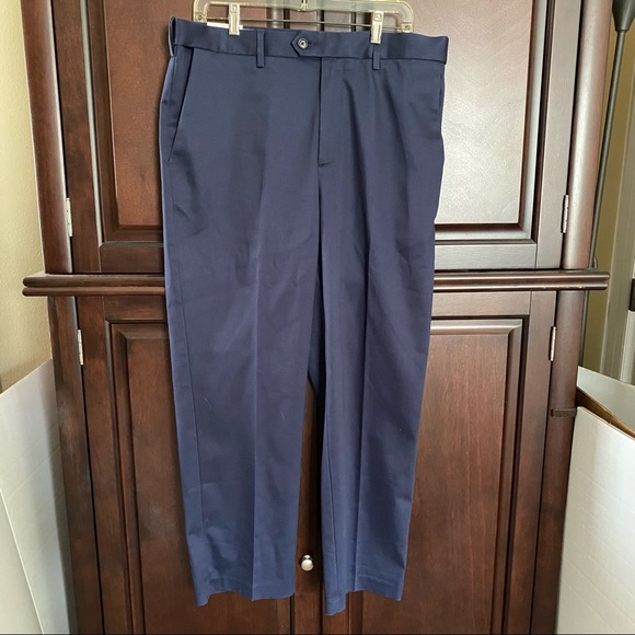 Croft & Barrow Classic-Fit Navy Blue Pants Size 34 - Picture 2 of 15
